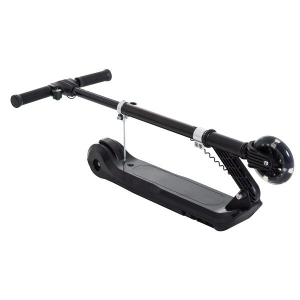 Patinete Eléctrico Scooter Manopatín con Manillar Ajustable Plegable con Doble Freno Carga 45kg - Negro - 70x34x70-84cm - Imagen 2