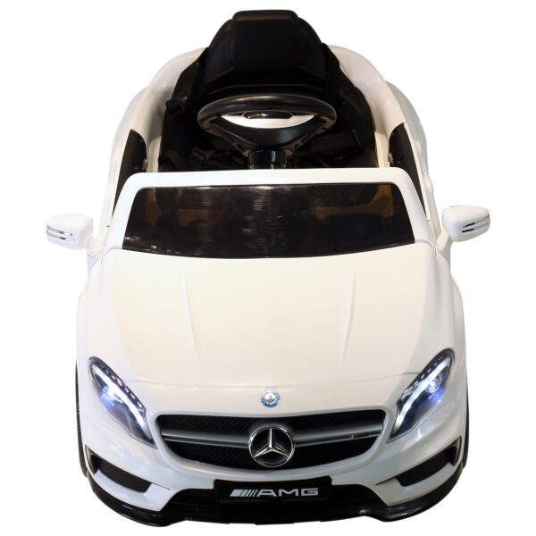 Coche Eléctrico para Niño a partir de 3 Años Automóviles Infantiles Mercedes Benz GLA con Mando a Distancia MP3 USB Carga 30kg 100x58x46cm Blanco - Imagen 3