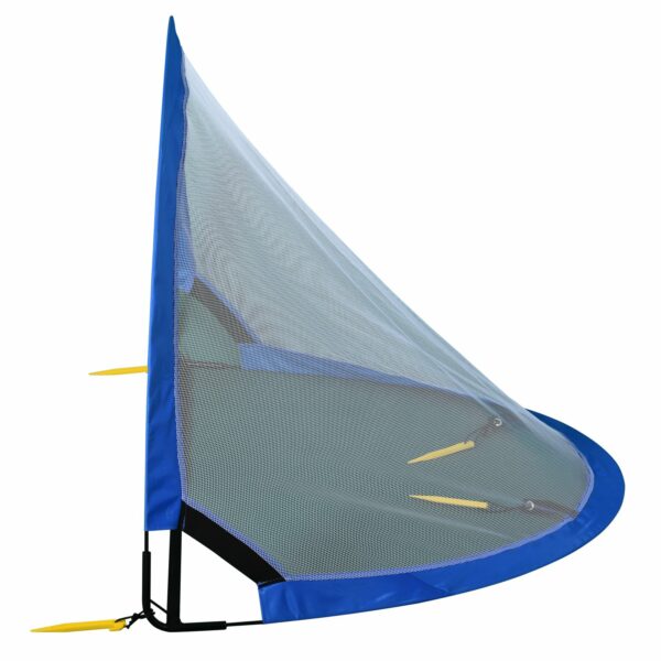 Set de 2 Porterías de Fútbol POP-UP Plegable Portátil para Niños 120x84x85 cm Azul preguntar stock - Imagen 2