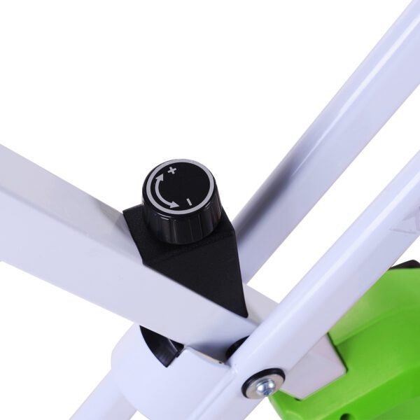 Bicicleta Estática Plegable con Asiento Ajustable Pantalla LCD 83x43x110 cm Verde - Imagen 4