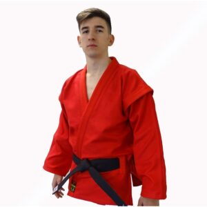 Kurka sambo de tejido muy resistente rojo (algodón 100%).CHAQUETA