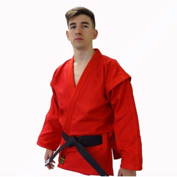 Kurka sambo de tejido muy resistente rojo (algodón 100%).CHAQUETA