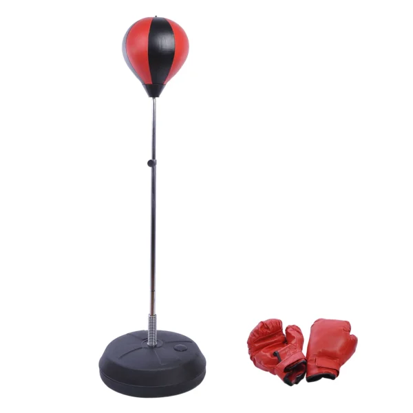 Saco de Boxeo de Pie Punching Ball Entrenamiento MMA Deportes con Guantes y Mancha - Imagen 16