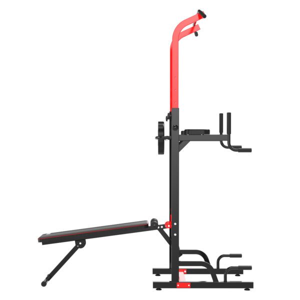 Multiestación de Musculación Plegable Altura Ajustable 94x174x180-230 cm Negro - Imagen 3