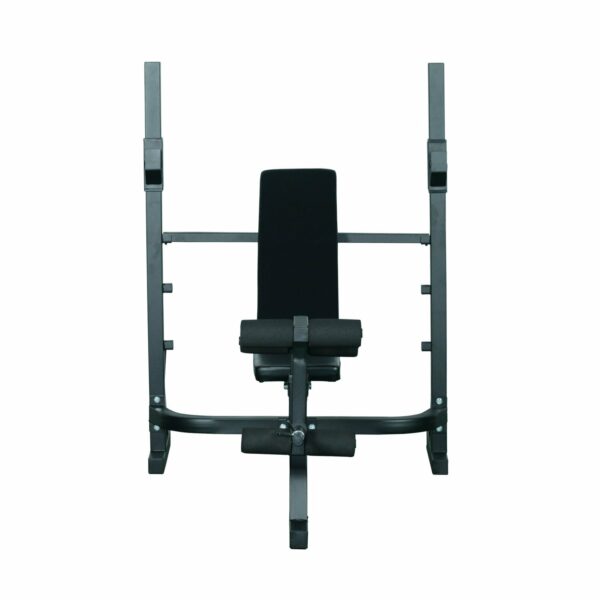 Banco de Pesas para Entrenamiento y Musculación Color Negro Acero PVC EVA - 175 x 98 x 130 cm - Imagen 2