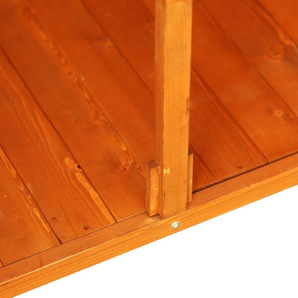 Cobertizo 140x75x160cm Caseta Herramientas Caseta Jardin Madera Puerta Doble - Imagen 4