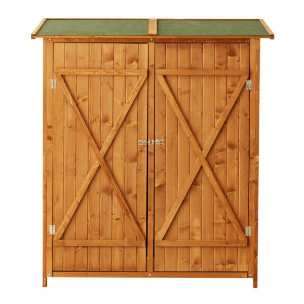 Cobertizo 140x75x160cm Caseta Herramientas Caseta Jardin Madera Puerta Doble - Imagen 10