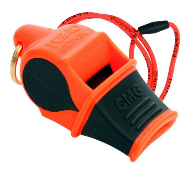 Silbato Fox 40 Sonik Blast CMG Verde Neón/NARANJA/BLANCO/FUCSIA/NEGRO CON CORDON - Imagen 5