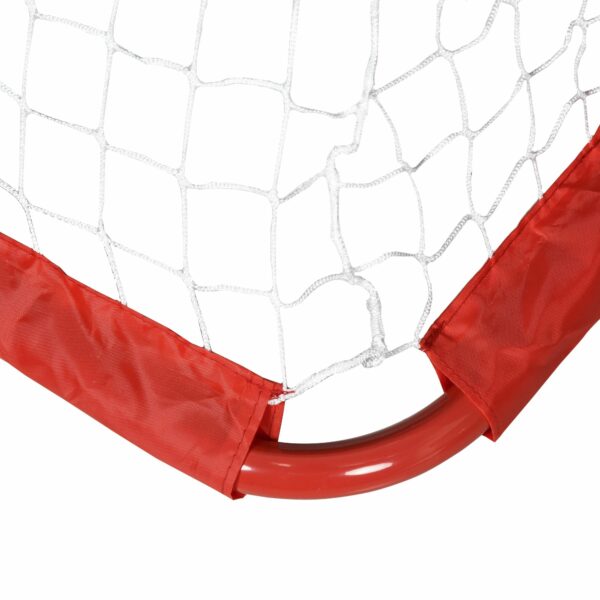 Set de 2 Porterías Plegables de Fútbol Puertas de Fútbol Portátil para Jardín y Exterior para Niños y Adultos 90x36x60 cm Rojo/NEGRO - Imagen 5