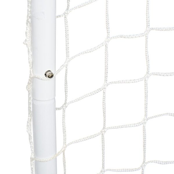Set de 2 Porterías de Fútbol con Red y Balón para Niños y Adultos Juguete Deportivo para Exterior Jardín 78x46x56 cm Blanco - Imagen 2