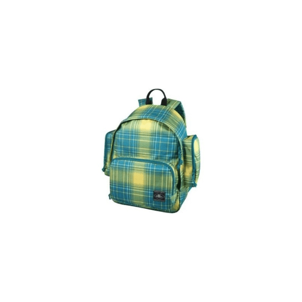 MOCHILA O'NEILL CLASSIC CUADROS VERDE/AMARILLO