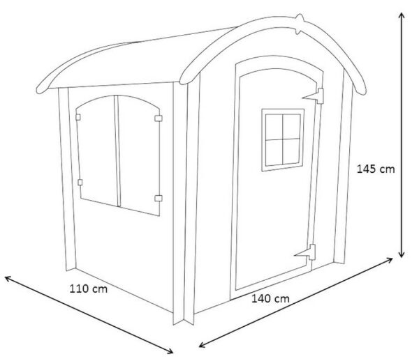 Casita Infantil de madera Bambi 105 x 130 cm PREGUNTAR STOCK - Imagen 2