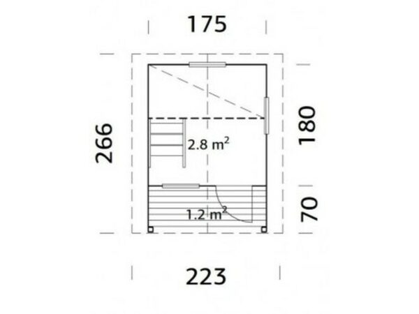 Casita infantil de madera  Elina 2,8 m2# - Imagen 2