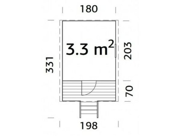Casita infantil de madera  Huck 3,3 m2 - Imagen 5
