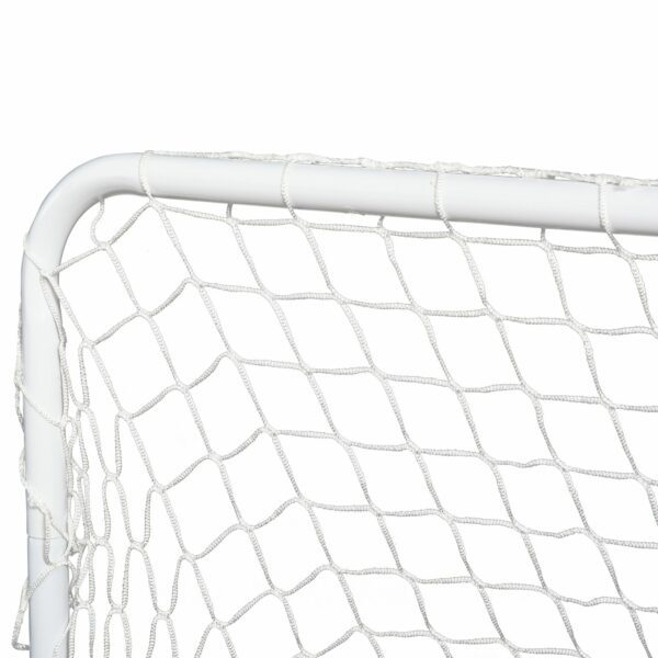 Set de 2 Porterías de Fútbol con Red y Balón para Niños y Adultos Juguete Deportivo para Exterior Jardín 78x46x56 cm Blanco - Imagen 5