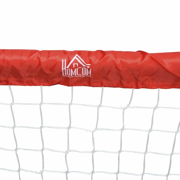 Set de 2 Porterías Plegables de Fútbol Puertas de Fútbol Portátil para Jardín y Exterior para Niños y Adultos 90x36x60 cm Rojo/NEGRO - Imagen 4