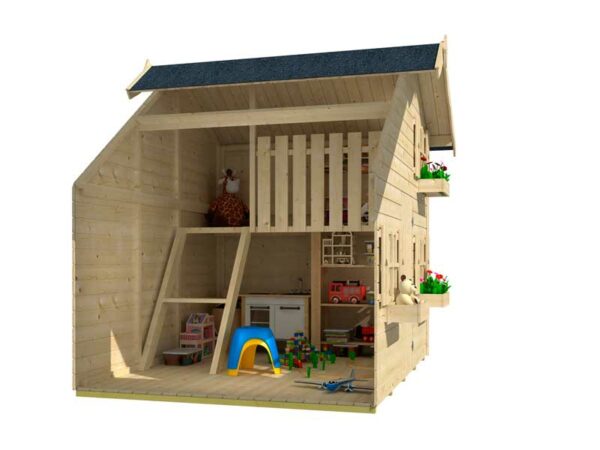 Casita infantil de madera Tom 220x180 cm 3.8 m2 - Imagen 11