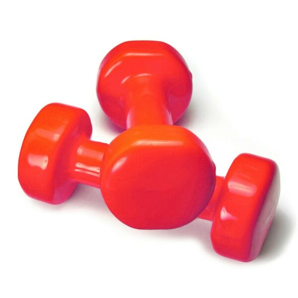 Par de pesas de aerobic recubiertas de vinilo. 2x5 kg MANCUERNAS