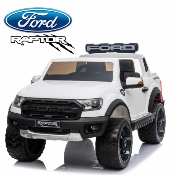 Ford Ranger Raptor TODO TERRENO ELECTRICO INFANTIL BLANCO/ROJO/AZUL DOS MOTORES - Imagen 9