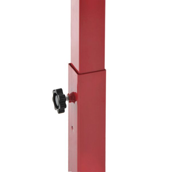 Canasta de Baloncesto con Altura Ajustable de 210-260 cm con Soporte Metal y Base Rellenable para Niños y Adultos Rojo - Imagen 3