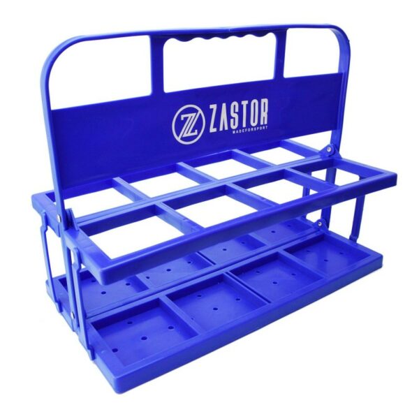 Pack 8 Botellas 1000 ml con Portabotellas Plegable Azul - Imagen 5