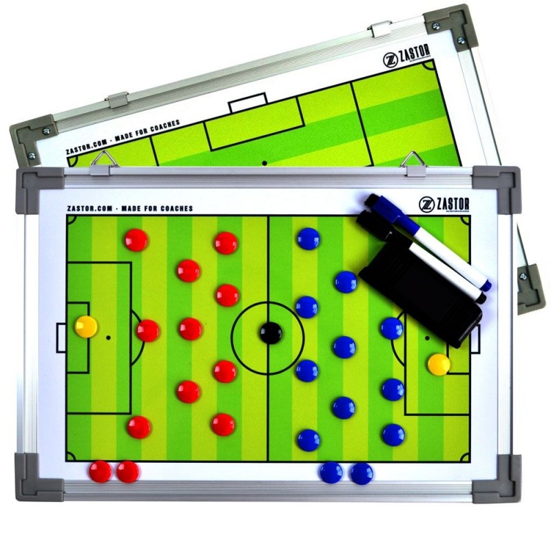 Pizarra Magnética Reversible Zastor TEAM DUO Fútbol 30x45cm - Lua Sports
