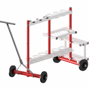 Carro multimaterial POLANIK, con ruedas. Acero.ATLETISMO