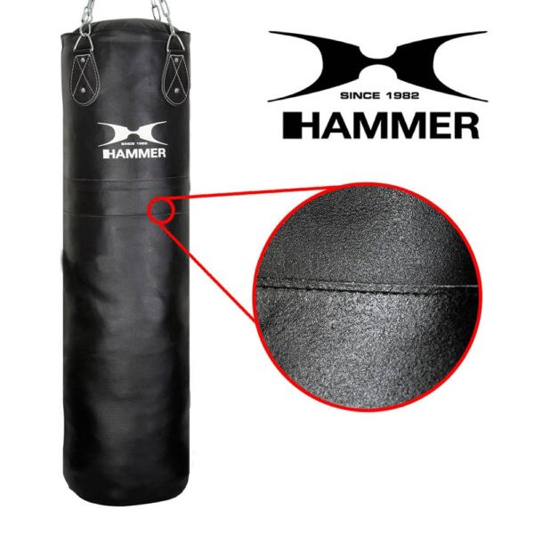 Saco boxeo cuero Hammer 100/150 x 35 - Imagen 2