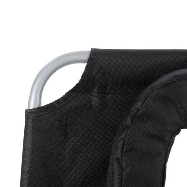 Tumbona Reclinable y Plegable de Jardín con Orificio de Lectura Reposacabezas y Respaldo Ajustable en 5 Niveles para Playa 182x56x24,5 cm Azul/beige/negro - Imagen 6