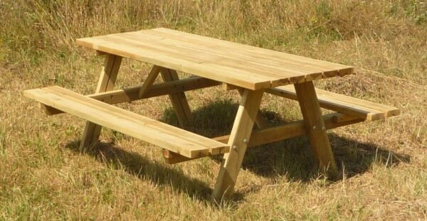 Mesa bancos picnic merendero 2x1,60 - Imagen 6