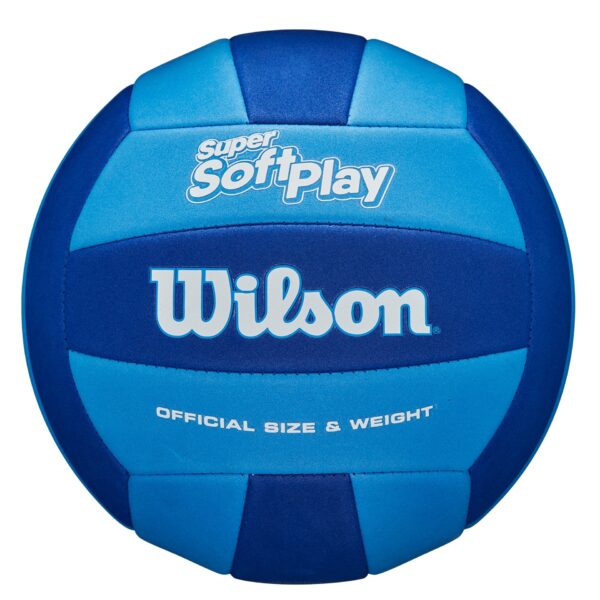 BALON VOLEIBOL WILSON SUPER SOFT PLAY SMU VERDE/LILA - Imagen 2