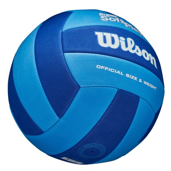 BALON VOLEIBOL WILSON SUPER SOFT PLAY SMU VERDE/LILA - Imagen 7