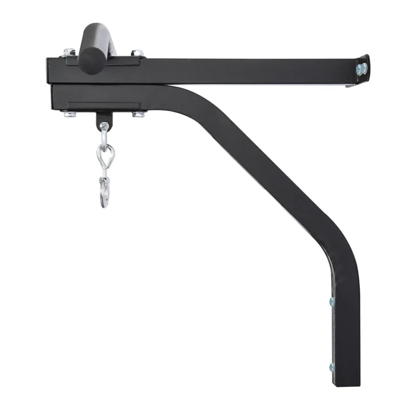 Barra de Dominadas para Pared de Acero 2 en 1 Soporte de Saco de Boxeo para Entrenamiento en Hogar Oficina Gimnasio Carga Máx. 130 kg 93x47x51 cm Negro - Imagen 8