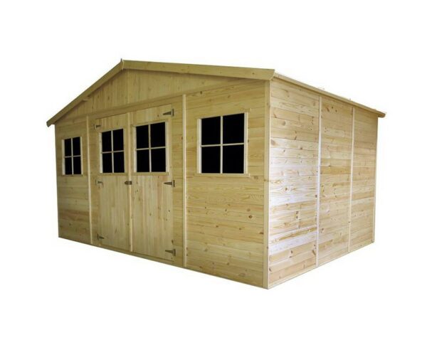 Garaje de Madera Vladimir 13,24 m² cobertizo