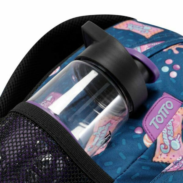 MOCHILA ESCOLAR ADAPTABLE CARRO TOTTO ACUARELES MA04ECO021-2010N-7F4 - Imagen 2