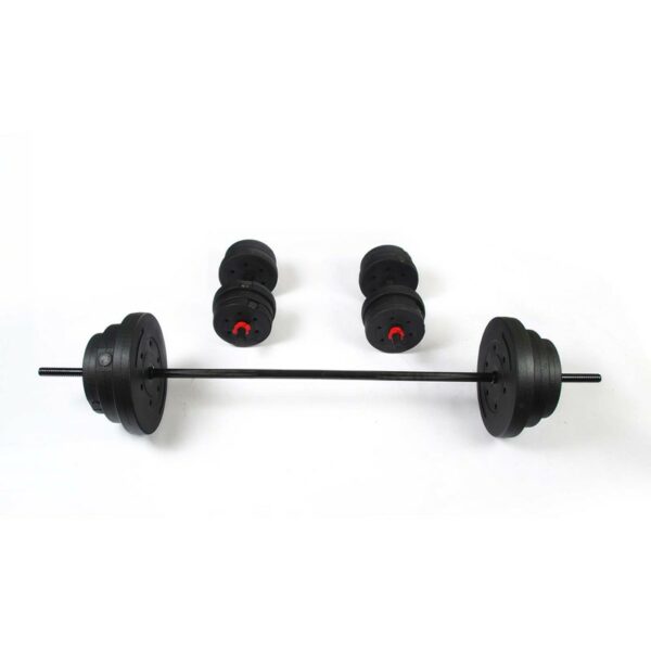 Juego de Mancuernas y Barra de Pesas 50 kg Keboo Serie 300 con 18 Discos PORTES GRATIS preguntar stock - Imagen 6