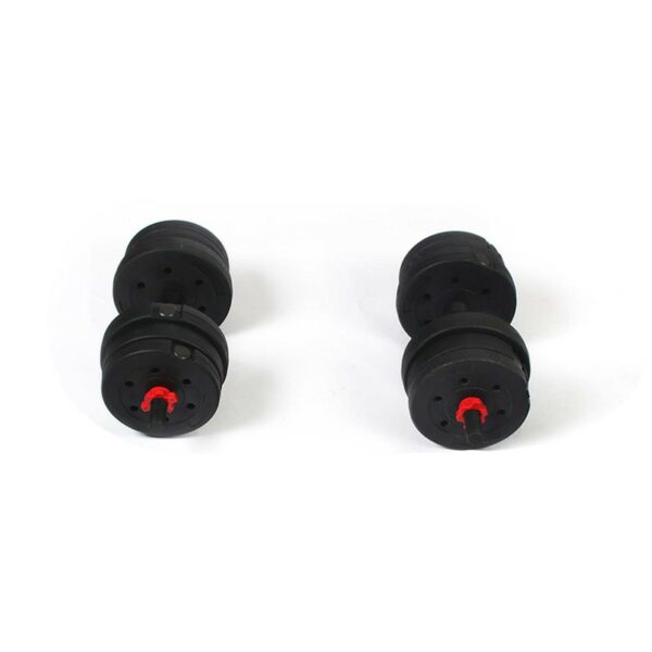 Juego de Mancuernas y Barra de Pesas 50 kg Keboo Serie 300 con 18 Discos PORTES GRATIS preguntar stock - Imagen 3