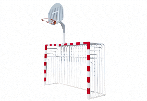 PORTERIA - CANASTA F. SALA/BALONMANO/BASKET. ANTIVANDÁLICA. UNIDAD
