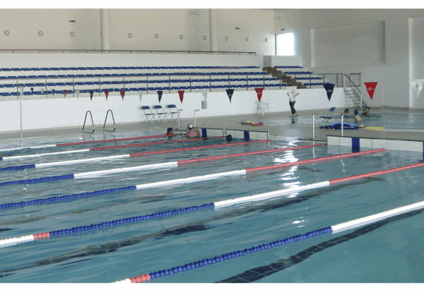BANDERINES VIRAJE CON CUERDA. JUEGO 2 UDS natacion - Imagen 2