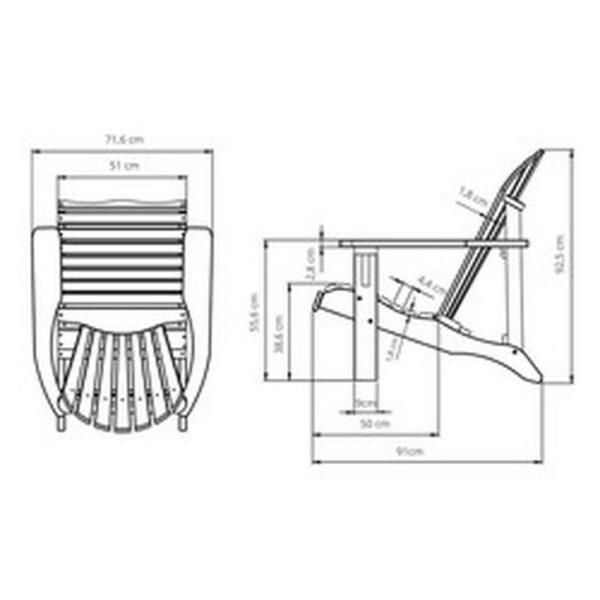 SILLA VIKA ADIRONDACK 71,6 x 91 x 92,5 - Imagen 3