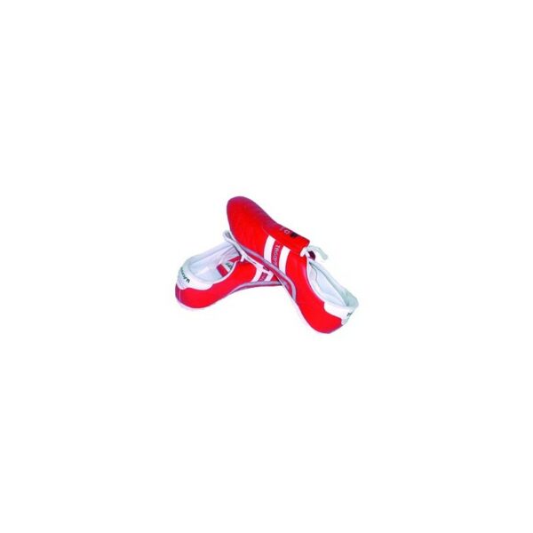 Zapatilla negra de piel artificial con cordón, lengüeta extra-larga NEGRO/BLANCO/AMARILLO/ROJO - Imagen 3
