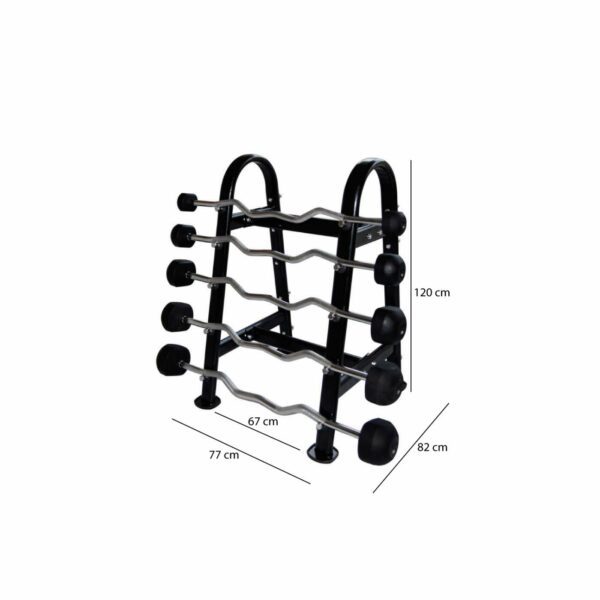 Set Mueble Barras + 5 Barras Rectas + 5 Barras Curvas - Imagen 7