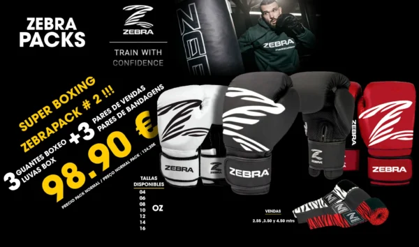 PACK BOXING / MMA Nº2 tres pares de guantes y vendas