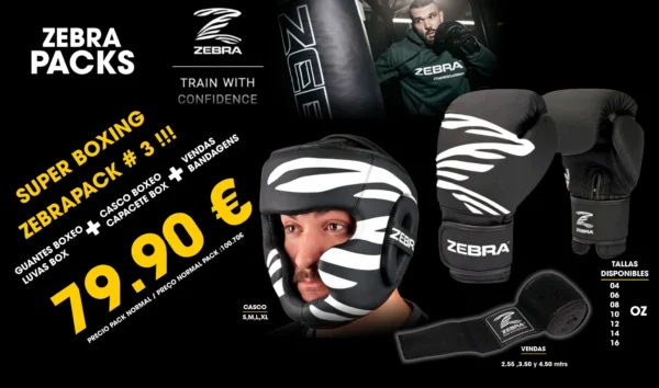 PACK BOXING / MMA Nº3 guantes,casco,vendas