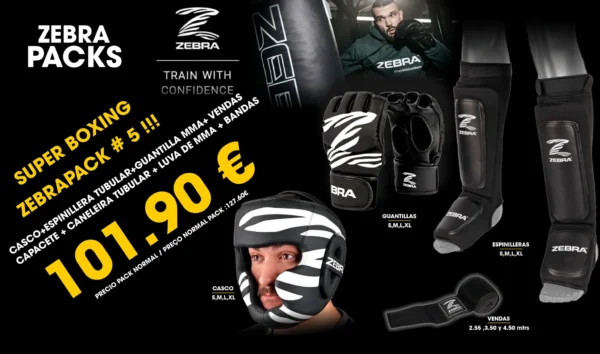 PACK BOXING / MMA Nº 5 casco,espinillera,vendas