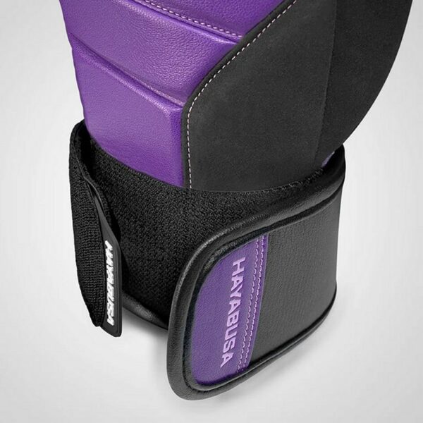 Hayabusa T3 Boxing Gloves Morado-Negro - Imagen 2
