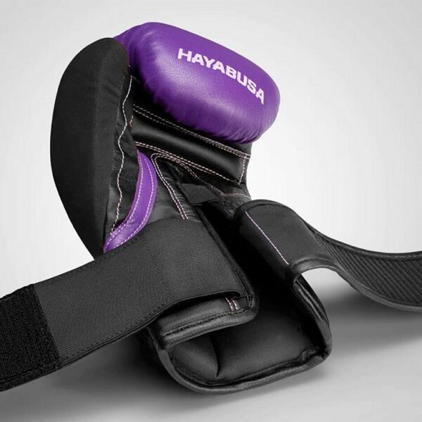 Hayabusa T3 Boxing Gloves Morado-Negro - Imagen 7