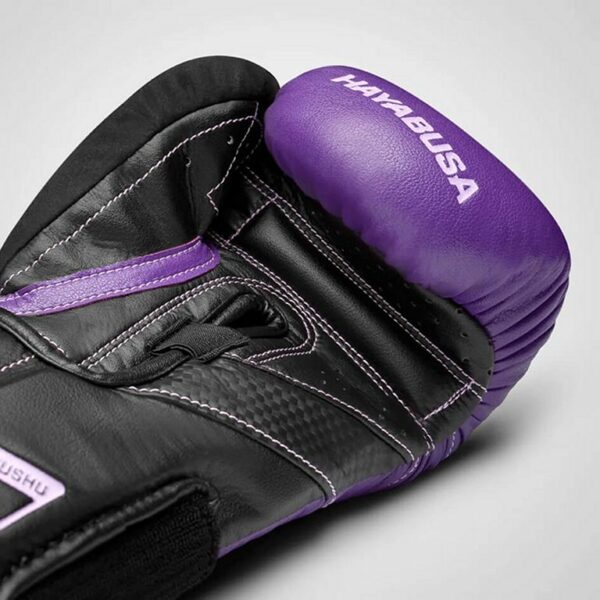Hayabusa T3 Boxing Gloves Morado-Negro - Imagen 6
