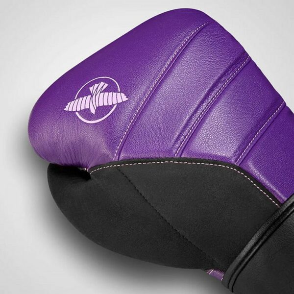 Hayabusa T3 Boxing Gloves Morado-Negro - Imagen 5