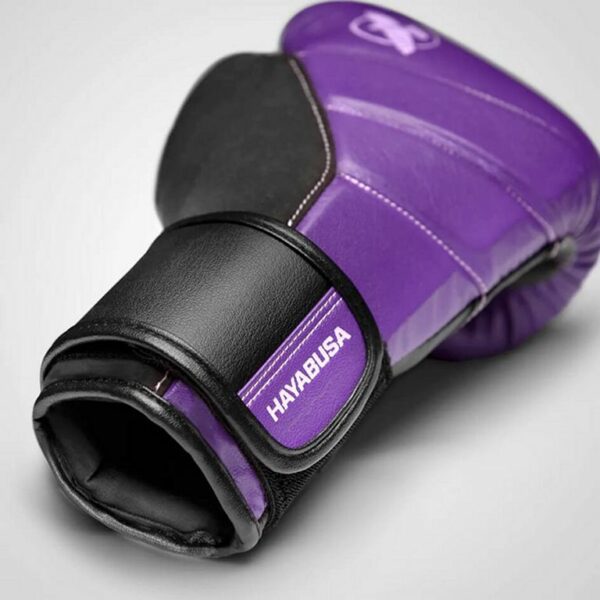 Hayabusa T3 Boxing Gloves Morado-Negro - Imagen 4